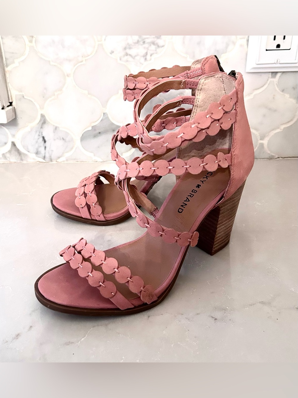 Lucky Brand Lameer Desert Rose Heels